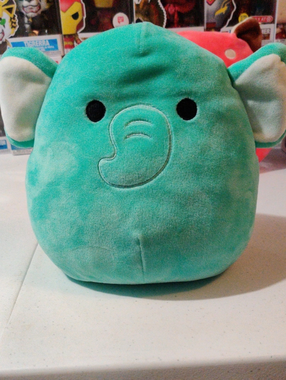 Plush Elephant Stuffed Toy - Teal